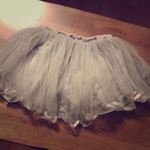Silver  trimmed and grey skirt/tutu